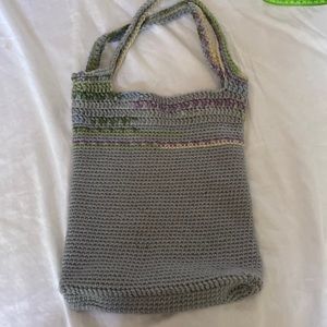 Handmade woman’s grey tote bag
